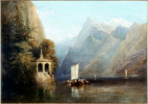 Vierwaldstättersee mit der Kapelle von Wilhelm Tell, 1844